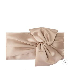 Olga Berg Satin Clutch in Champagne
